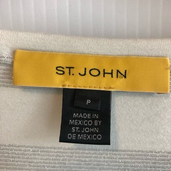 St John knits short sleeve top striped - Picture 4 of 10